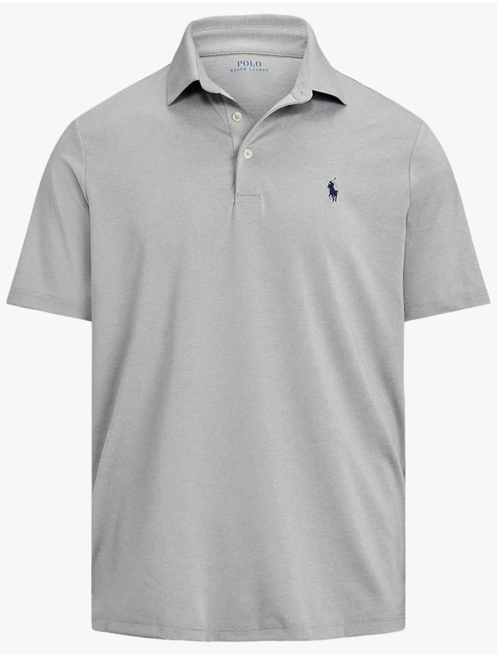 Polo by Ralph Lauren Men's Heather Gray Performance Polo